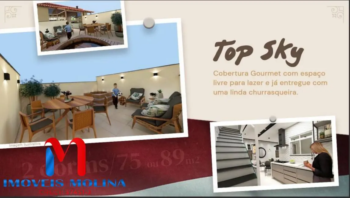 Foto 7 de Cobertura com 2 quartos à venda, 90m2 em Santa Maria, Santo Andre - SP