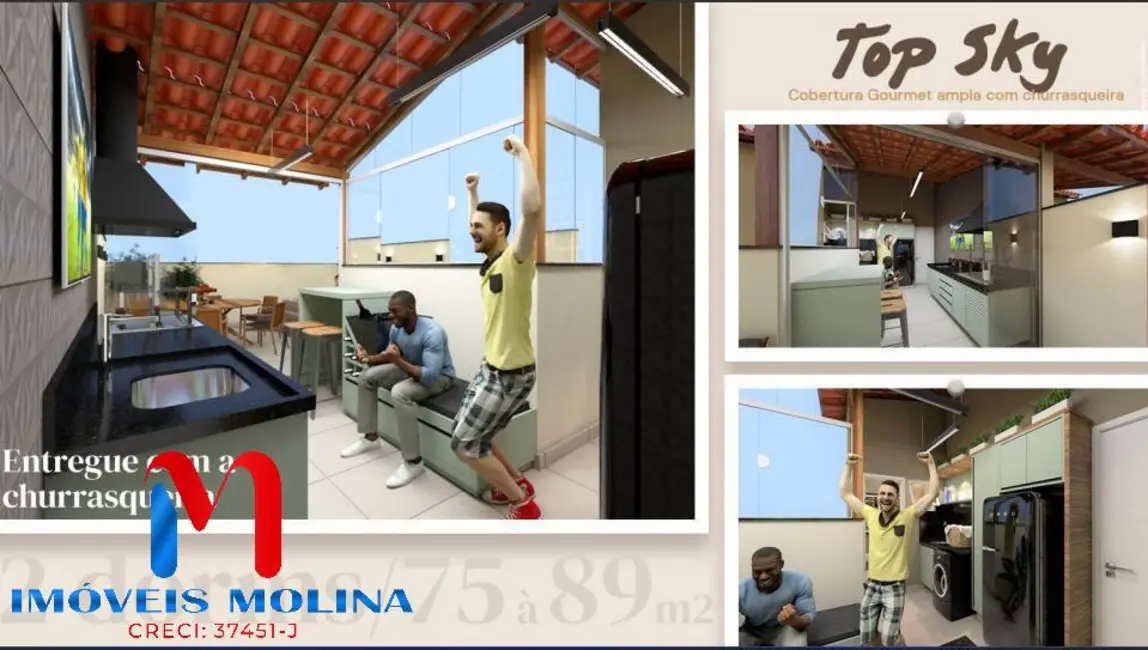 Foto 6 de Cobertura com 2 quartos à venda, 90m2 em Santa Maria, Santo Andre - SP