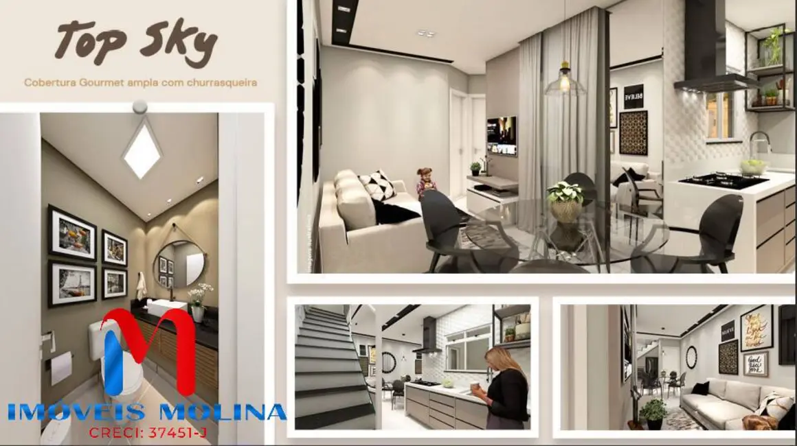 Foto 3 de Cobertura com 2 quartos à venda, 90m2 em Santa Maria, Santo Andre - SP