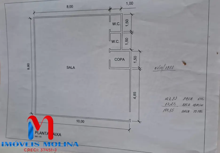 Foto 8 de Sala Comercial à venda e para alugar, 140m2 em Vila Bastos, Santo Andre - SP