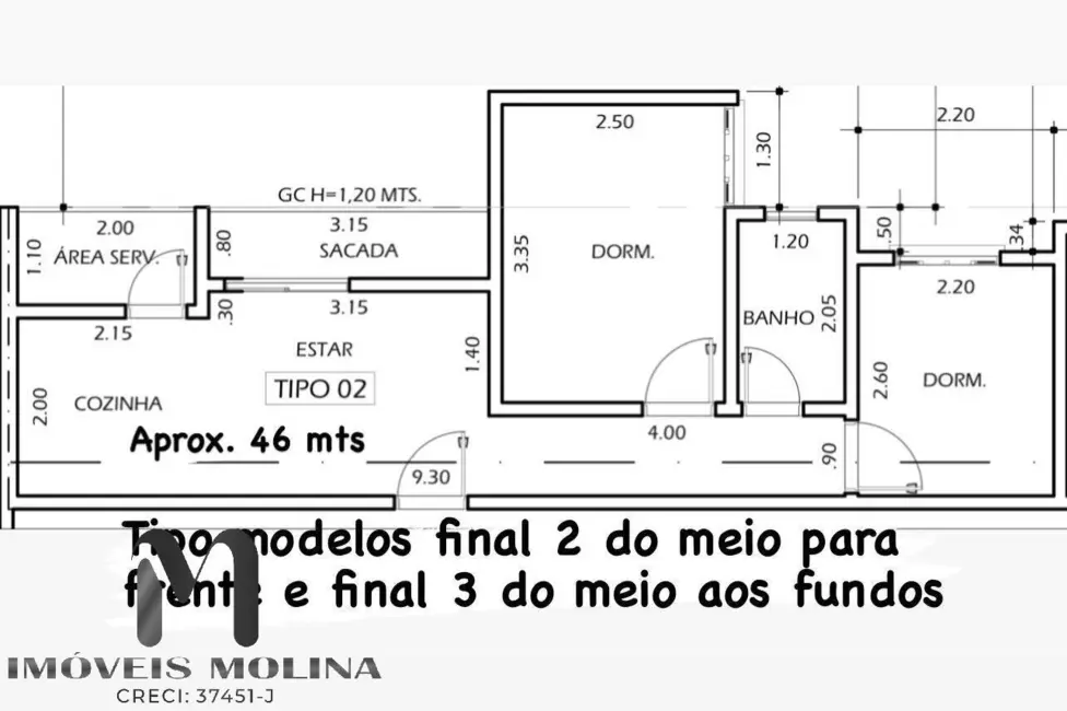 Foto 8 de Apartamento com 2 quartos à venda, 46m2 em Santa Maria, Santo Andre - SP