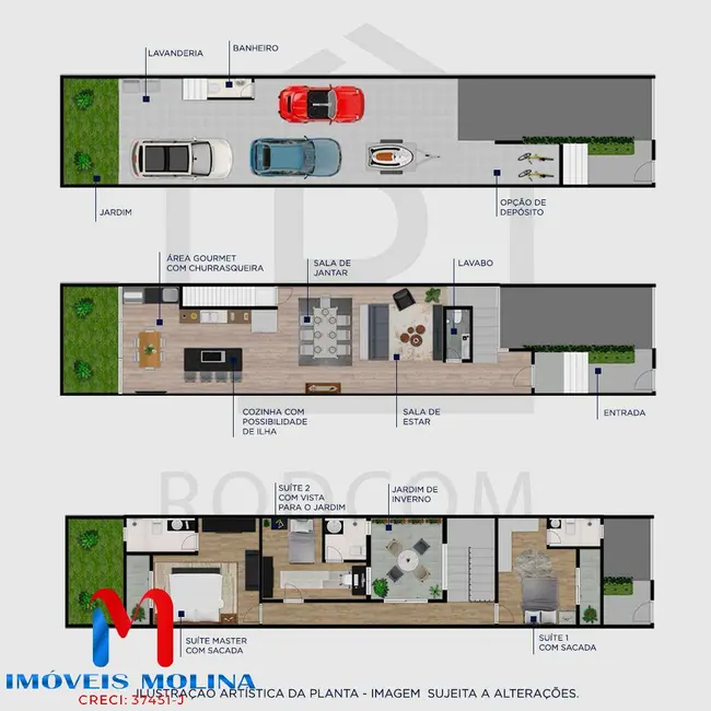 Foto 7 de Sobrado com 3 quartos à venda, 279m2 em Santa Maria, Sao Caetano Do Sul - SP