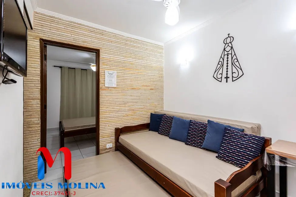 Foto 1 de Apartamento com 1 quarto à venda, 28m2 em Canto do Forte, Praia Grande - SP