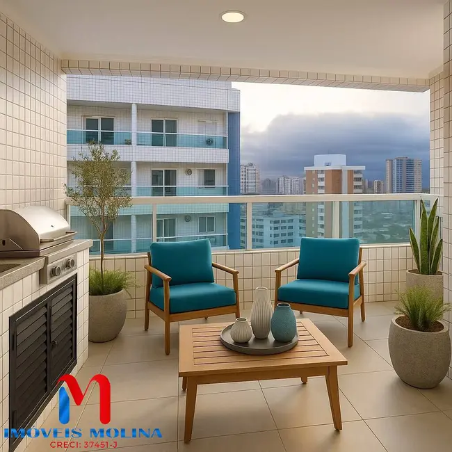 Foto 4 de Apartamento com 2 quartos à venda, 76m2 em Aviação, Praia Grande - SP