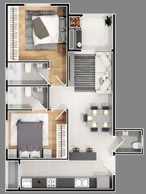 Foto 8 de Apartamento com 2 quartos à venda, 70m2 em Nações, Balneario Camboriu - SC