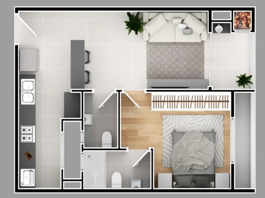 Apartamento com 2 quartos à venda, 65m2 em Nações, Balneario Camboriu - SC - imagem 5 Foto 5 de Apartamento com 2 quartos à venda, 65m2 em Nações, Balneario Camboriu - SC