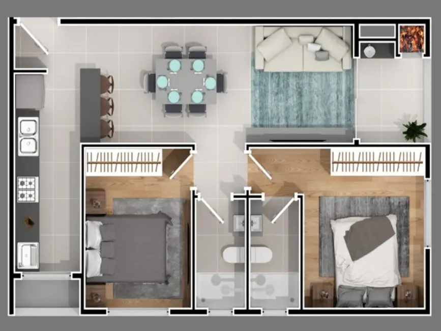 Apartamento com 2 quartos à venda, 65m2 em Nações, Balneario Camboriu - SC - imagem 9 Foto 9 de Apartamento com 2 quartos à venda, 65m2 em Nações, Balneario Camboriu - SC