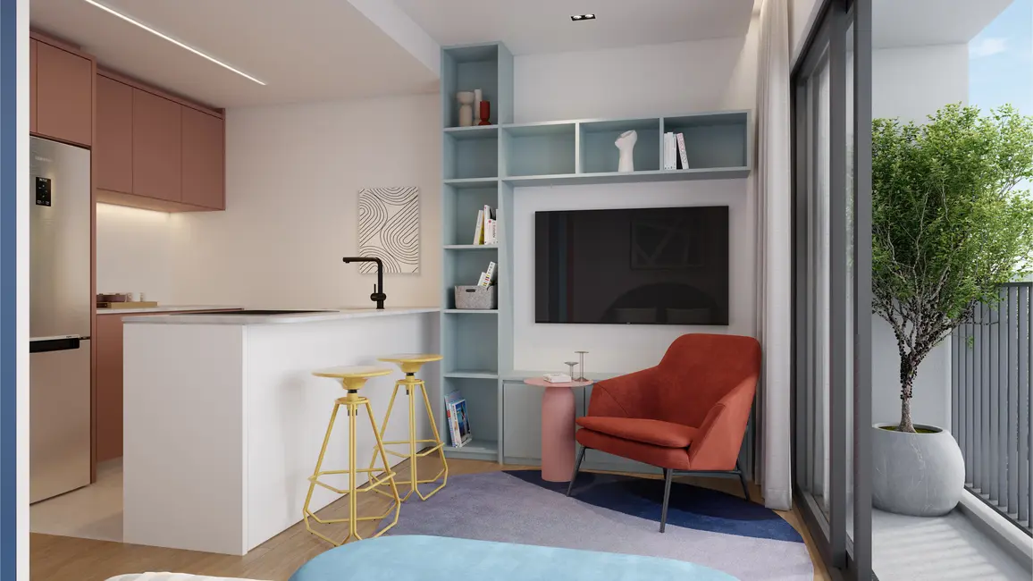 Foto 8 de Apartamento com 1 quarto à venda, 29m2 em Centro, Chapeco - SC