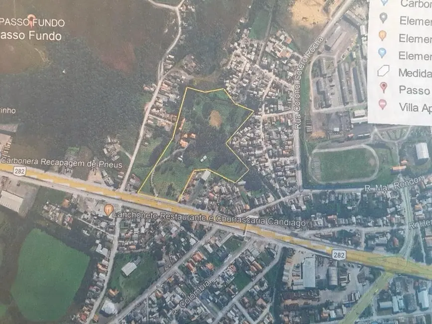 Foto 1 de Terreno / Lote à venda em Passo Fundo, Lages - SC