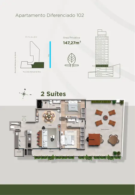 Apartamento com 3 quartos à venda, 138m2 em Cabeçudas, Itajai - SC - imagem 7 Foto 7 de Apartamento com 3 quartos à venda, 138m2 em Cabeçudas, Itajai - SC