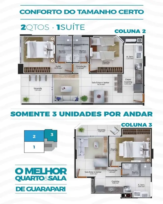 Foto 2 de Apartamento com 1 quarto à venda, 65m2 em Praia do Morro, Guarapari - ES