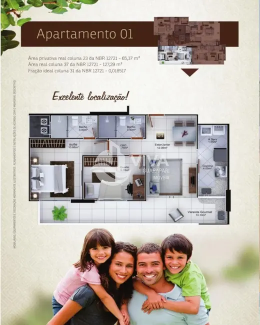 Foto 7 de Apartamento com 2 quartos à venda, 65m2 em Centro, Guarapari - ES