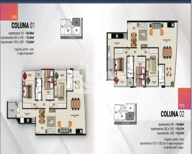 Apartamento com 3 quartos à venda, 117m2 em Praia do Morro, Guarapari - ES - imagem 9 Foto 9 de Apartamento com 3 quartos à venda, 117m2 em Praia do Morro, Guarapari - ES