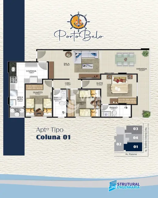 Foto 7 de Apartamento com 2 quartos à venda, 94m2 em Praia do Morro, Guarapari - ES