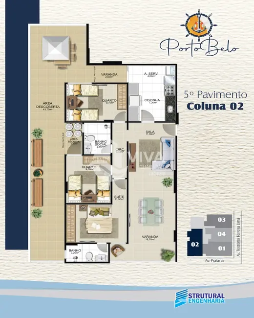 Foto 9 de Apartamento com 2 quartos à venda, 94m2 em Praia do Morro, Guarapari - ES