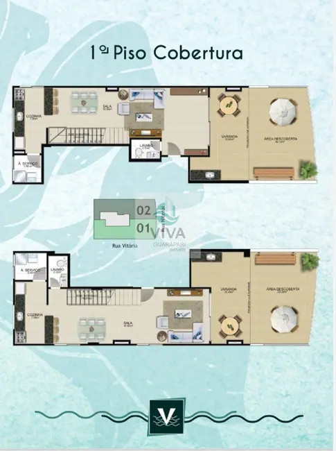 Apartamento com 3 quartos à venda, 102m2 em Praia do Morro, Guarapari - ES - imagem 7 Foto 7 de Apartamento com 3 quartos à venda, 102m2 em Praia do Morro, Guarapari - ES