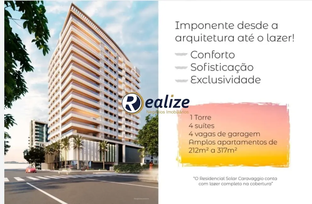 Foto 1 de Apartamento com 4 quartos à venda, 213m2 em Praia do Morro, Guarapari - ES