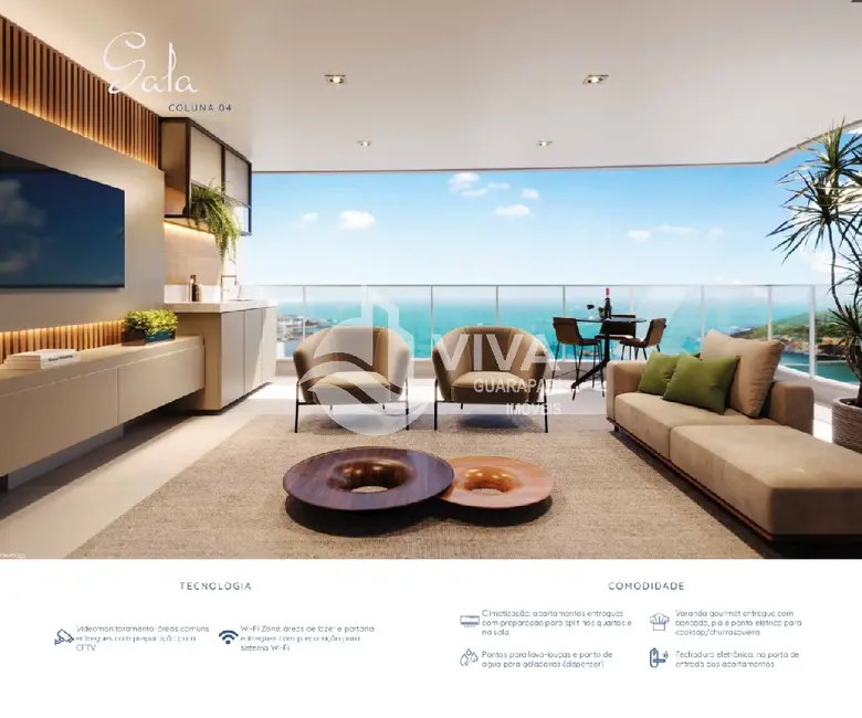 Apartamento com 2 quartos à venda, 85m2 em Enseada Azul, Guarapari - ES - imagem 3 Foto 3 de Apartamento com 2 quartos à venda, 85m2 em Enseada Azul, Guarapari - ES