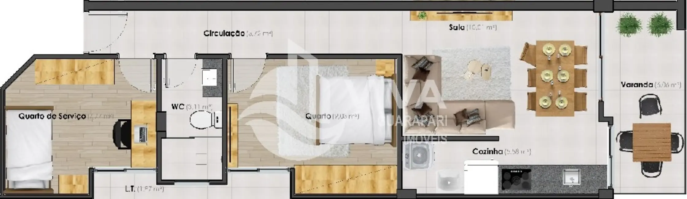 Foto 6 de Apartamento com 2 quartos à venda, 128m2 em Praia do Morro, Guarapari - ES