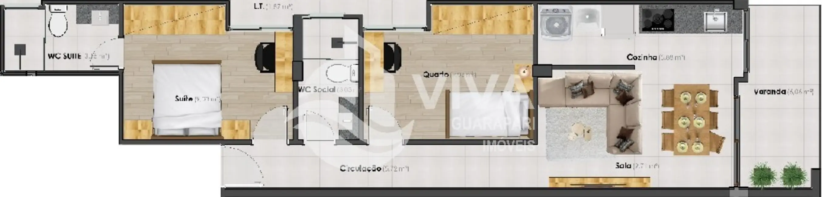 Foto 7 de Apartamento com 2 quartos à venda, 128m2 em Praia do Morro, Guarapari - ES