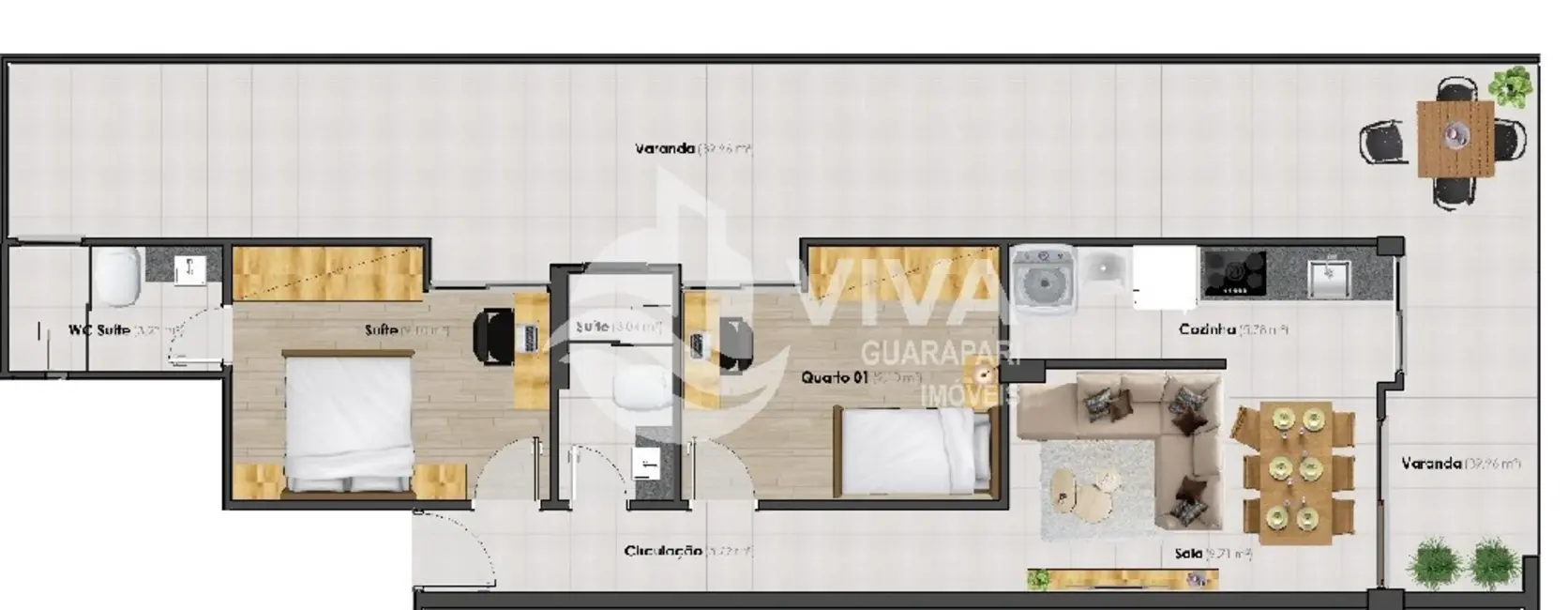 Foto 8 de Apartamento com 2 quartos à venda, 128m2 em Praia do Morro, Guarapari - ES