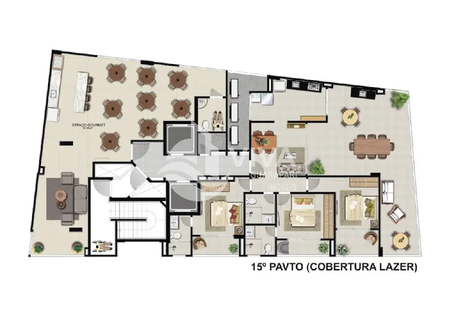 Apartamento com 2 quartos à venda, 68m2 em Praia do Morro, Guarapari - ES - imagem 9 Foto 9 de Apartamento com 2 quartos à venda, 68m2 em Praia do Morro, Guarapari - ES