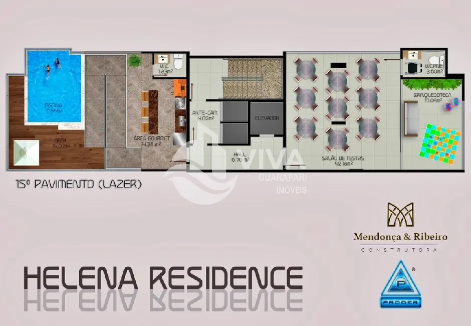 Apartamento com 2 quartos à venda, 60m2 em Muquiçaba, Guarapari - ES - imagem 6 Foto 6 de Apartamento com 2 quartos à venda, 60m2 em Muquiçaba, Guarapari - ES