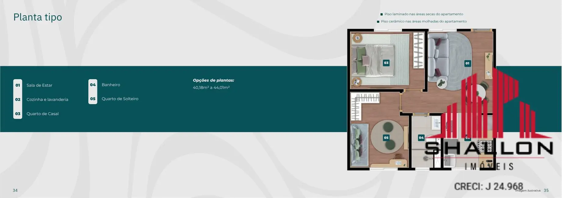 Foto 8 de Apartamento com 2 quartos à venda e para alugar em Loteamento Dinorá Rosa, Sorocaba - SP