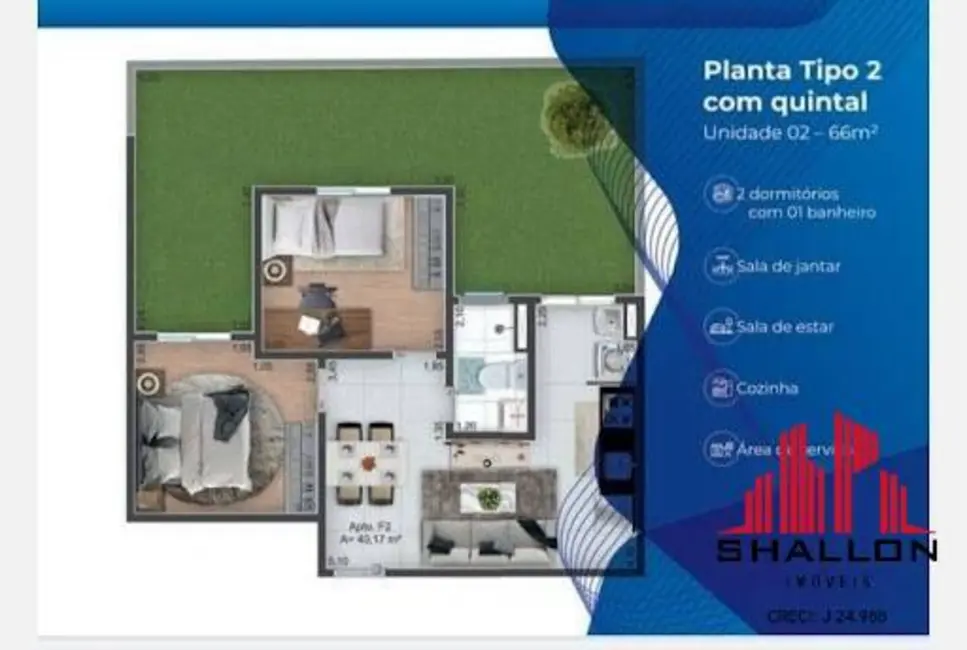 Foto 6 de Apartamento com 2 quartos à venda e para alugar, 3927m2 em Loteamento Dinorá Rosa, Sorocaba - SP