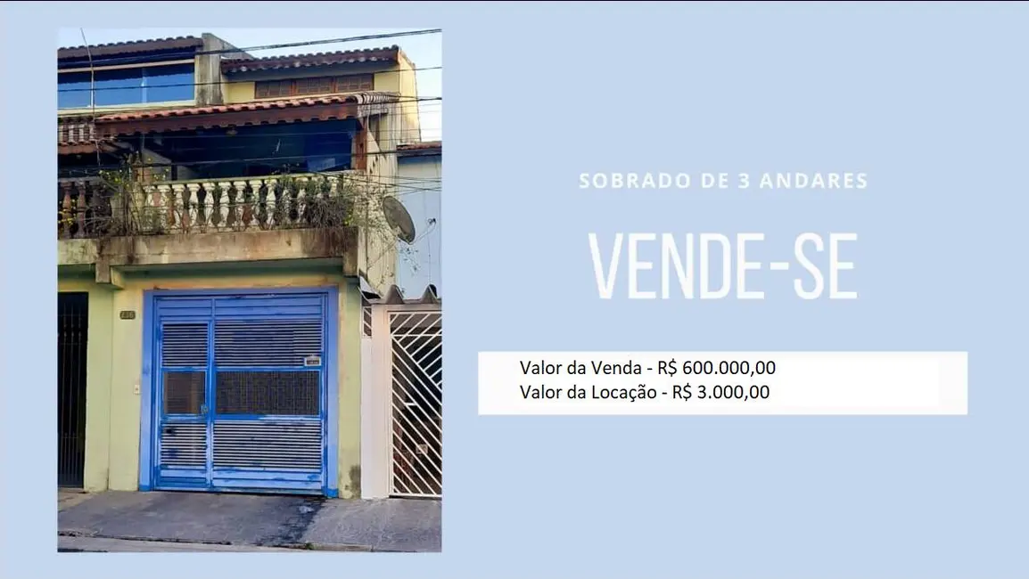 Sobrado com 3 quartos à venda e para alugar, 125m2 em Vila Pirajussara, São Paulo - SP - imagem 1 Foto 1 de Sobrado com 3 quartos à venda e para alugar, 125m2 em Vila Pirajussara, São Paulo - SP