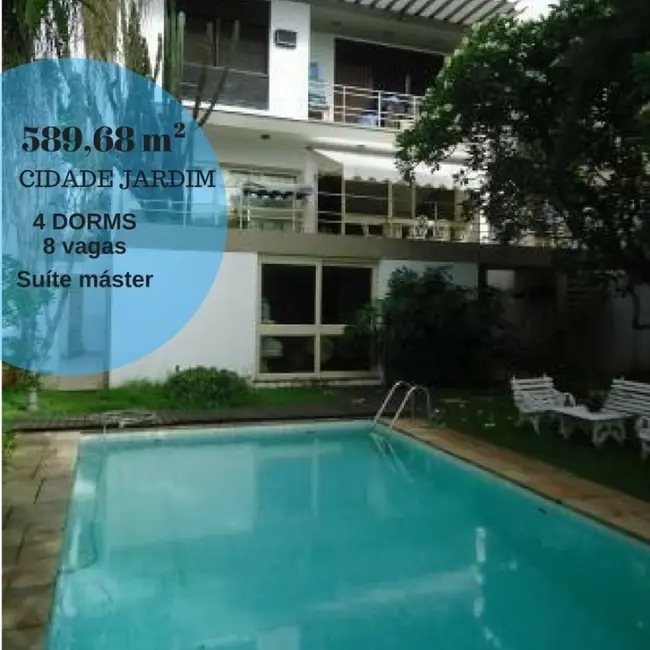 Foto 1 de Sobrado com 4 quartos à venda, 590m2 em Cidade Jardim, São Paulo - SP