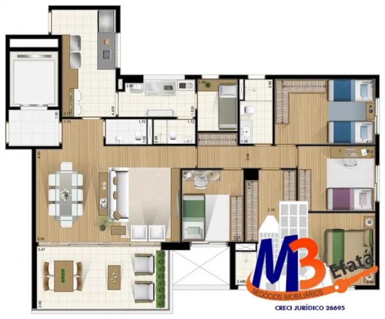 Foto 3 de Apartamento com 4 quartos à venda, 130m2 em São Paulo - SP
