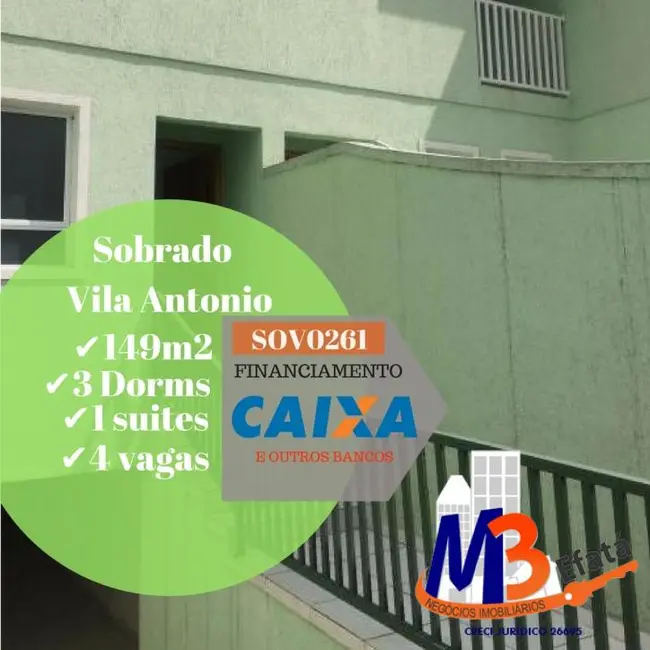 Sobrado com 3 quartos à venda, 177m2 em Vila Antônio, São Paulo - SP - imagem 1 Foto 1 de Sobrado com 3 quartos à venda, 177m2 em Vila Antônio, São Paulo - SP