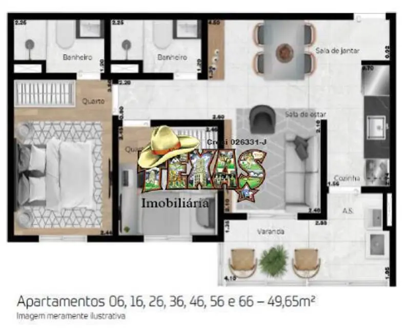 Foto 4 de Apartamento com 2 quartos à venda, 49m2 em Chácara Belenzinho, São Paulo - SP