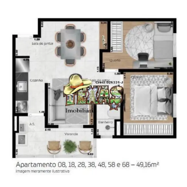 Foto 5 de Apartamento com 2 quartos à venda, 49m2 em Chácara Belenzinho, São Paulo - SP