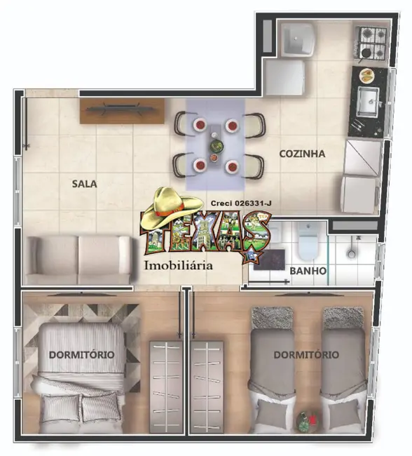 Foto 4 de Apartamento com 2 quartos à venda, 41m2 em Cidade Mãe do Céu, São Paulo - SP