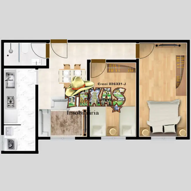 Foto 4 de Apartamento com 2 quartos à venda, 46m2 em Conjunto Habitacional Ana Paula, Mogi Das Cruzes - SP