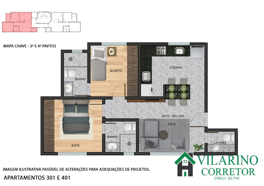 Foto 8 de Apartamento com 2 quartos à venda e para alugar, 53m2 em Serra, Belo Horizonte - MG