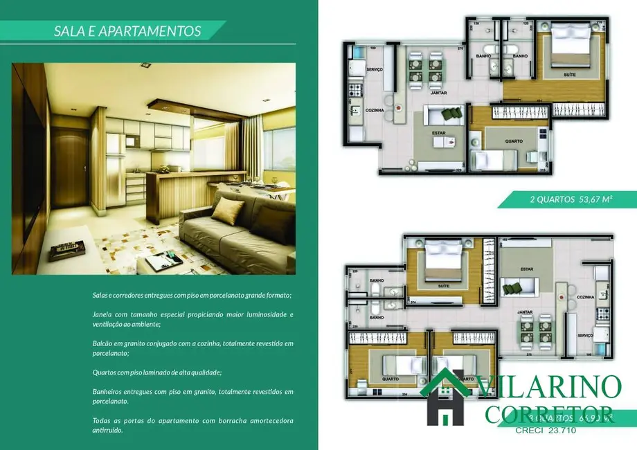 Foto 2 de Apartamento com 3 quartos à venda, 48m2 em Serra, Belo Horizonte - MG