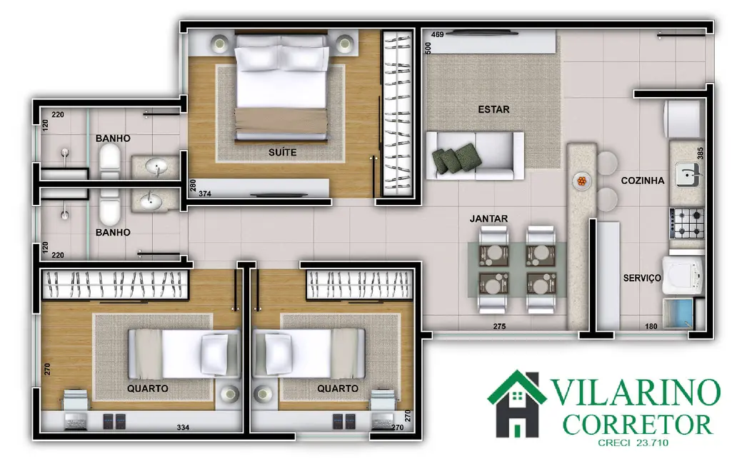 Apartamento com 3 quartos à venda, 48m2 em Serra, Belo Horizonte - MG - imagem 3 Foto 3 de Apartamento com 3 quartos à venda, 48m2 em Serra, Belo Horizonte - MG