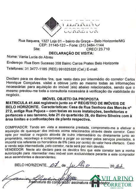 Terreno / Lote à venda, 656m2 em Carlos Prates, Belo Horizonte - MG - imagem 9 Foto 9 de Terreno / Lote à venda, 656m2 em Carlos Prates, Belo Horizonte - MG
