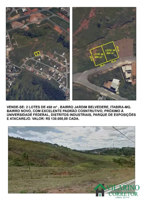 Terreno / Lote à venda, 900m2 em Centro, Itabira - MG - imagem 2 Foto 2 de Terreno / Lote à venda, 900m2 em Centro, Itabira - MG