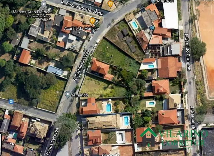 Foto 3 de Terreno / Lote à venda, 806m2 em Trevo, Belo Horizonte - MG