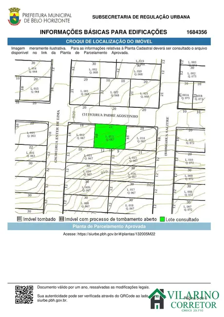 Terreno / Lote à venda, 378m2 em Santa Cruz, Belo Horizonte - MG - imagem 5 Foto 5 de Terreno / Lote à venda, 378m2 em Santa Cruz, Belo Horizonte - MG