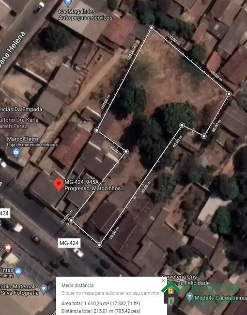 Foto 3 de Terreno / Lote à venda, 10m2 em Centro, Matozinhos - MG