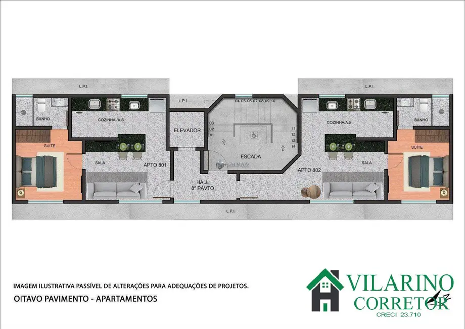Apartamento com 1 quarto à venda, 38m2 em Santa Efigênia, Belo Horizonte - MG - imagem 4 Foto 4 de Apartamento com 1 quarto à venda, 38m2 em Santa Efigênia, Belo Horizonte - MG