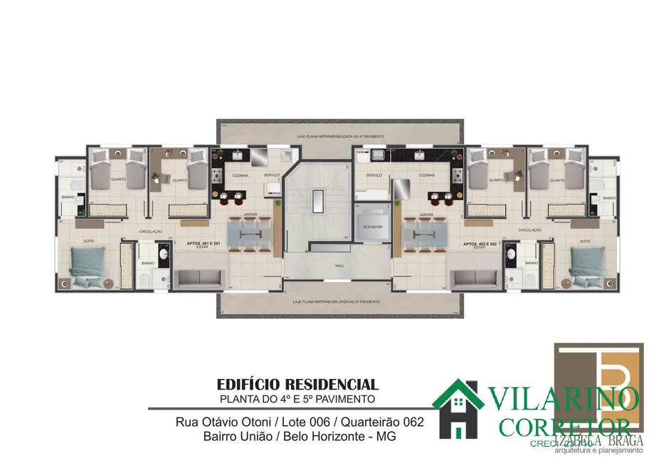 Apartamento com 3 quartos à venda, 74m2 em União, Belo Horizonte - MG - imagem 5 Foto 5 de Apartamento com 3 quartos à venda, 74m2 em União, Belo Horizonte - MG