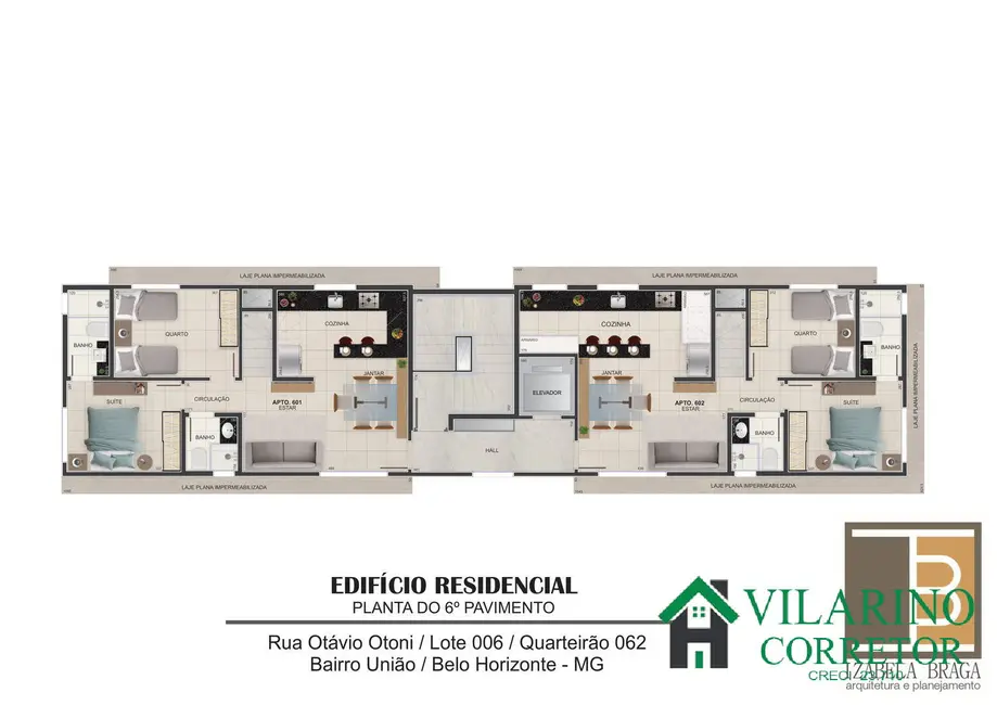 Apartamento com 3 quartos à venda, 74m2 em União, Belo Horizonte - MG - imagem 6 Foto 6 de Apartamento com 3 quartos à venda, 74m2 em União, Belo Horizonte - MG