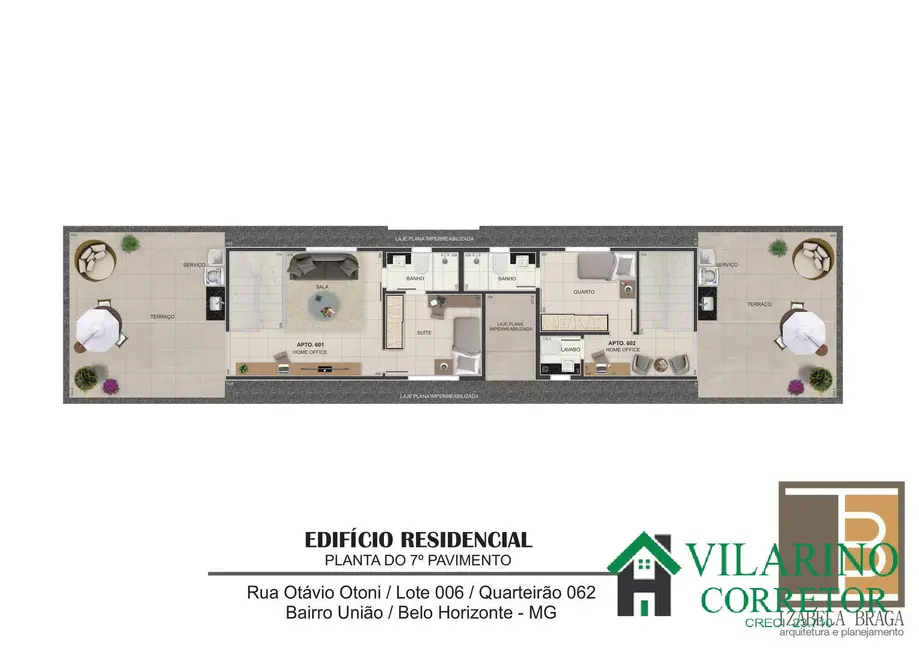 Foto 7 de Apartamento com 3 quartos à venda, 74m2 em União, Belo Horizonte - MG