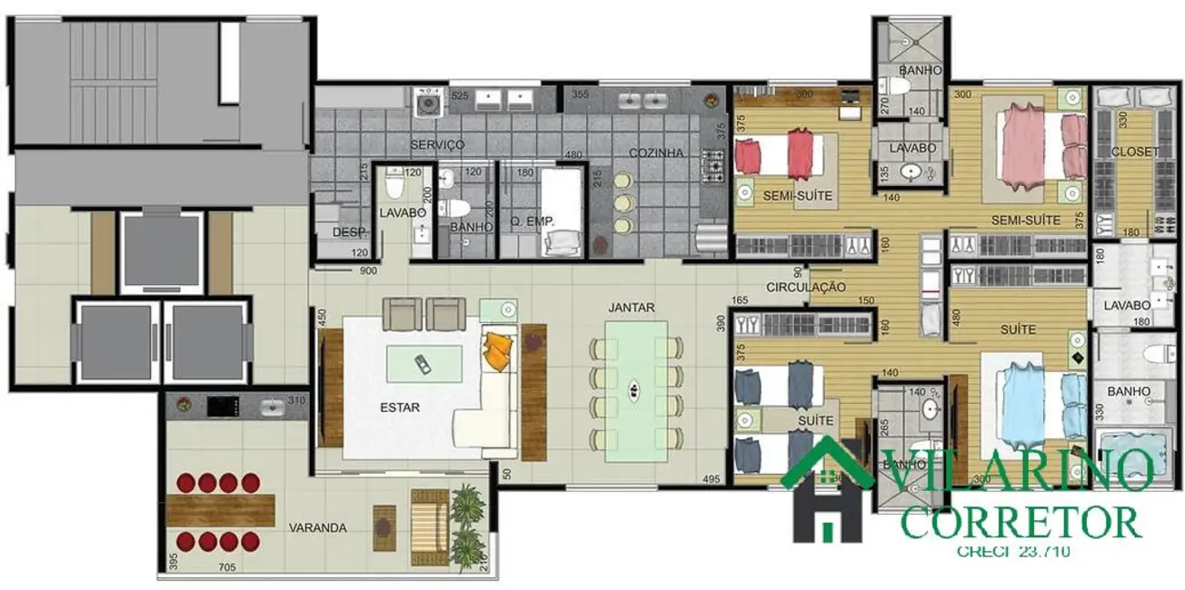 Apartamento com 4 quartos à venda, 197m2 em Anchieta, Belo Horizonte - MG - imagem 8 Foto 8 de Apartamento com 4 quartos à venda, 197m2 em Anchieta, Belo Horizonte - MG